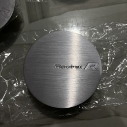 Enkei Racing Revolution Silver Center Caps