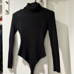 Women’s Black Turtle Neck Bodysuit