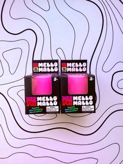 2 Pink Needoh Mello Mallos
