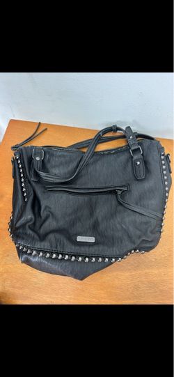 Jessica Simpson Black Studded Tote Bag