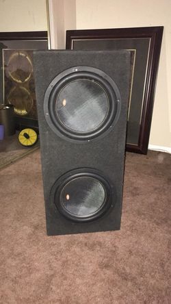 12in subwoofer box( subs not for sale)