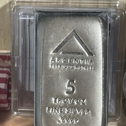 5 oz Silver Bar Argentia