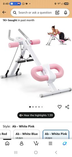 Exercise machine for ladies new missing one small part but still working