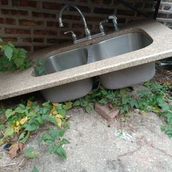 STAINLESS STEEL DOUBLE SIDE WITH GRANITE