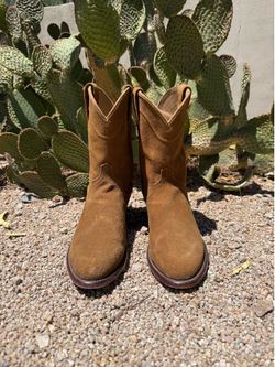 Tecovas Honey Brown Suede Boots