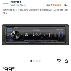 Kenwood Mmm-BT228U Digital Media Receiver Radio 