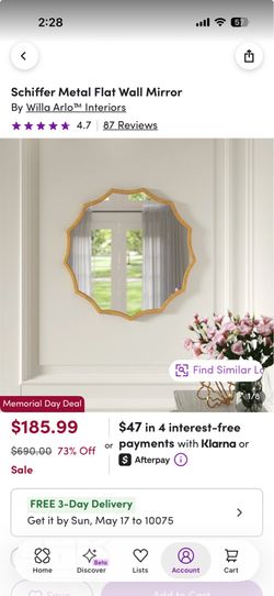 Schiffer Modern & Contemporary Accent Mirror