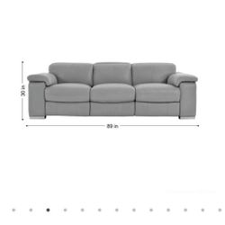 Charlie Recliner Leather Sofa Couch