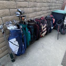 Attn: Flippers Bundle of Golf Bags & Clubs