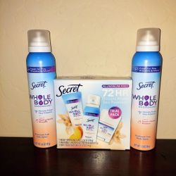 Secret Deodorant - $5 EACH- X Streets Ray/Higley 