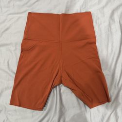 Nike Burnt Orange Sienna Biker Shorts