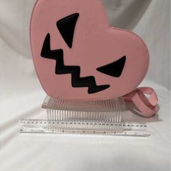 EM and SPROUT Pink Pumpkin Heart Bag. 