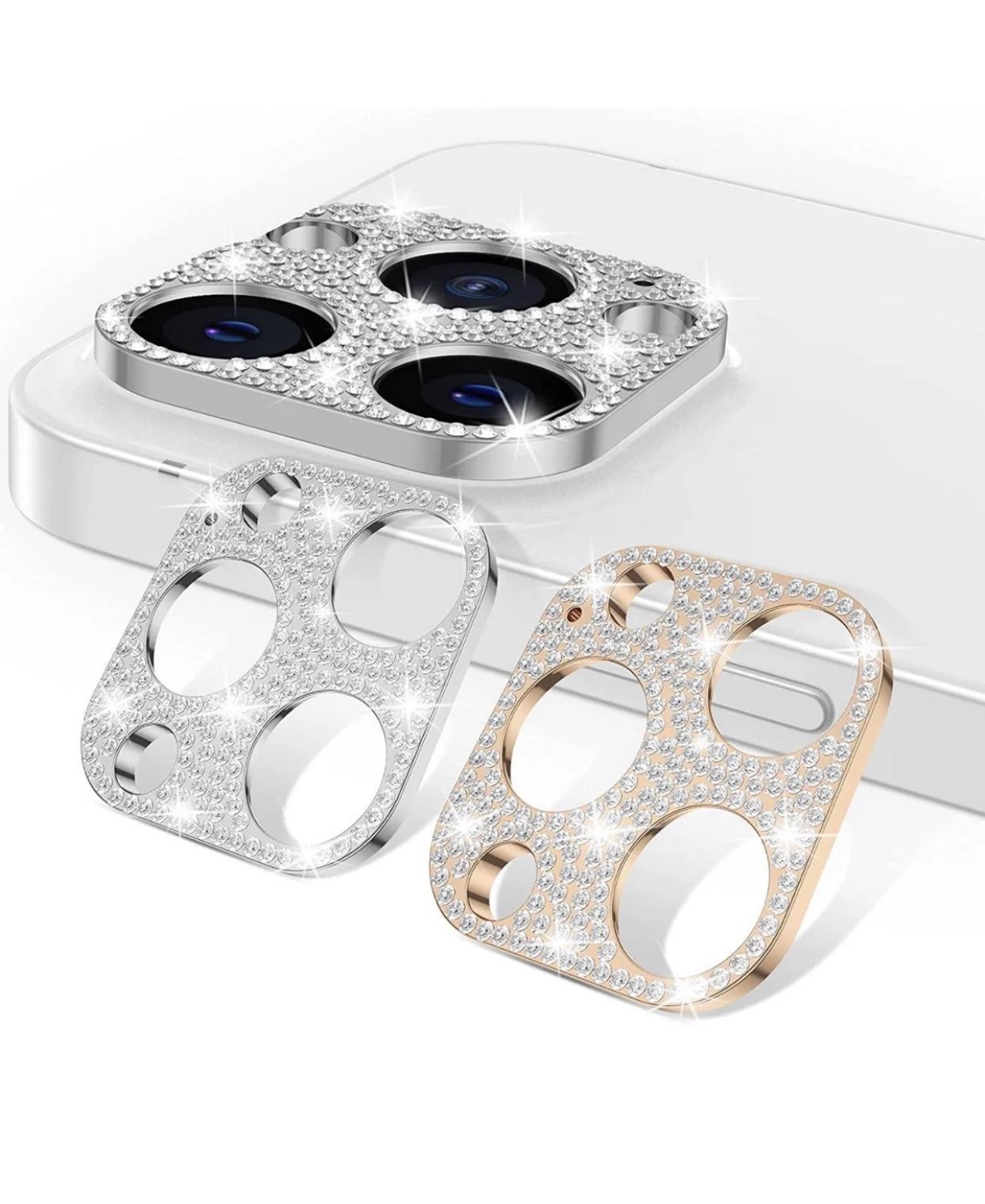 Premium 3D Full Cover Bling Diamond Camera Lens Protector for iPhone 11-13 pro max Back Lens Screen Protector Film