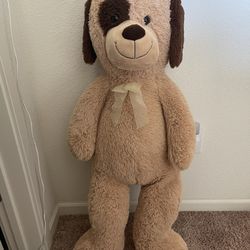 Giant Stuffed Dog 42” Tall Clean