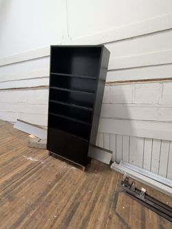 Room and Board bookshelf with cabinet lower section