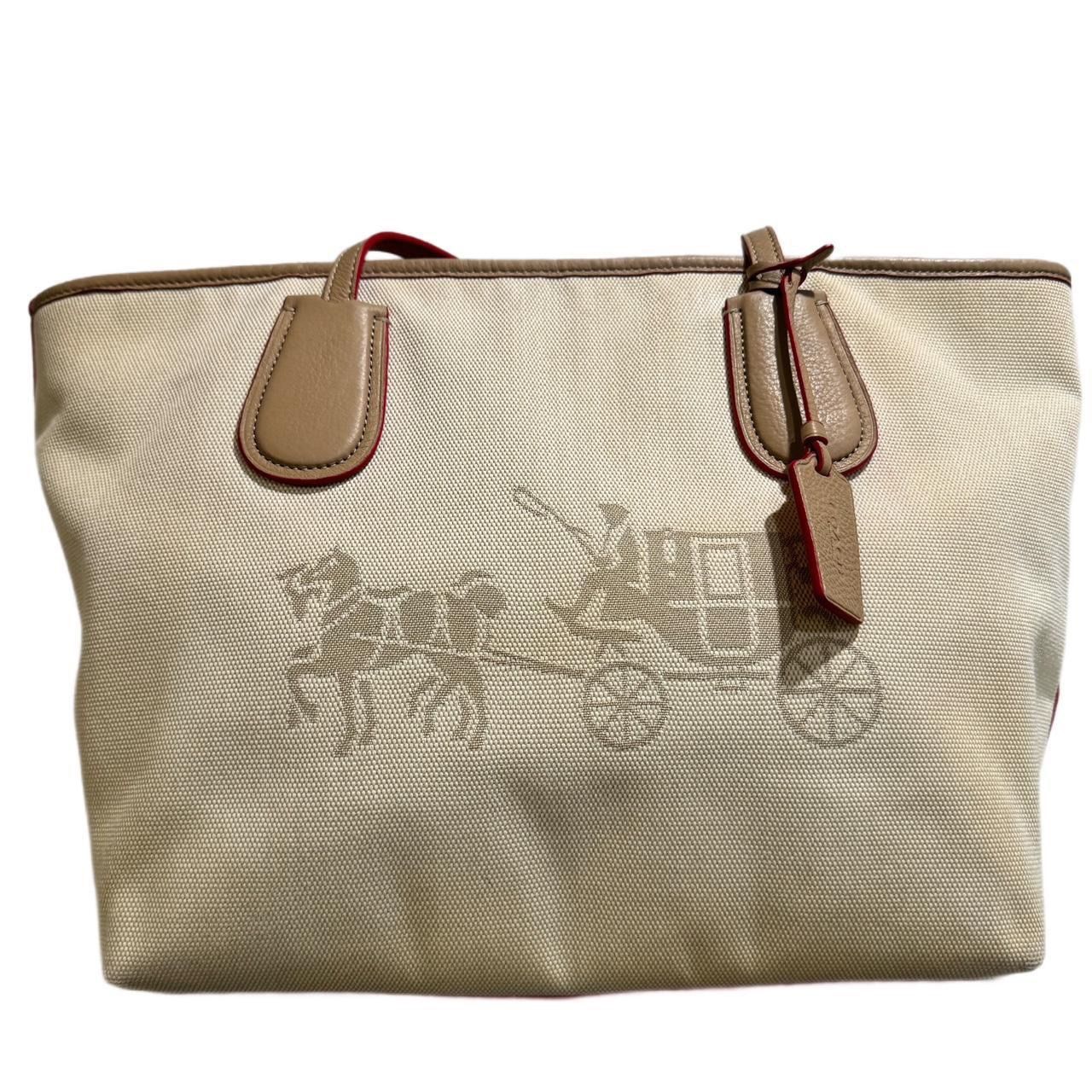 Authentic Coach Canvas & Leather Horse & Carriage Tote – (Mid-to-late 2010s)