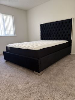New In Box Queen Bed Frame With Mattress (Read Description Below)