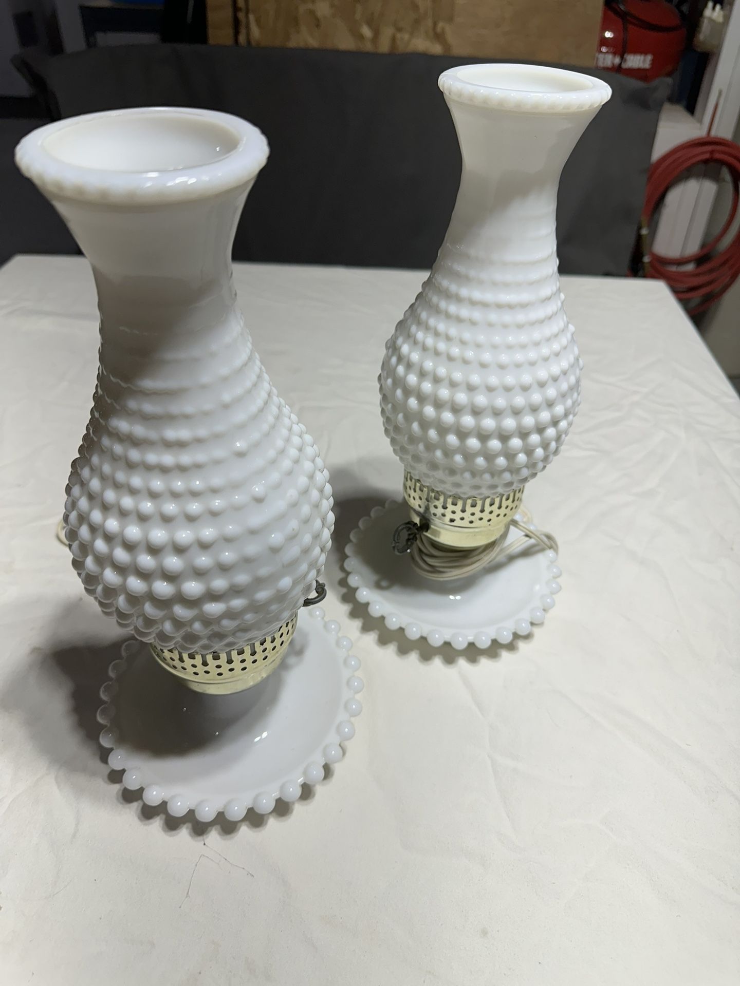 Milk Glass Lamps