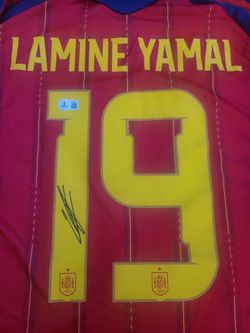 Lamine Yamal signed jersey