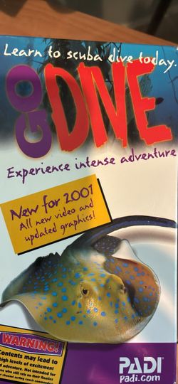PADI learn to scuba dive tapes 2 volume set