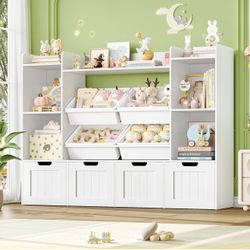 White Cube Toy Organizer 