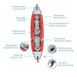 Intex Excursion Pro Inflatable Kayak Set