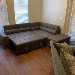 New In Box Sofa Bed With Ottoman 90 Days No Interest $50 Down 