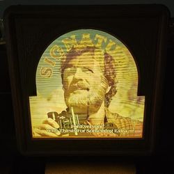 Stroh’s Dissolving Illumination Lighted Beer Sign Peter W. Stroh Signed Bar Back