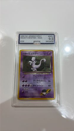 1999 P.M Japanese gym 2 rocket’s mewtwo - holo
