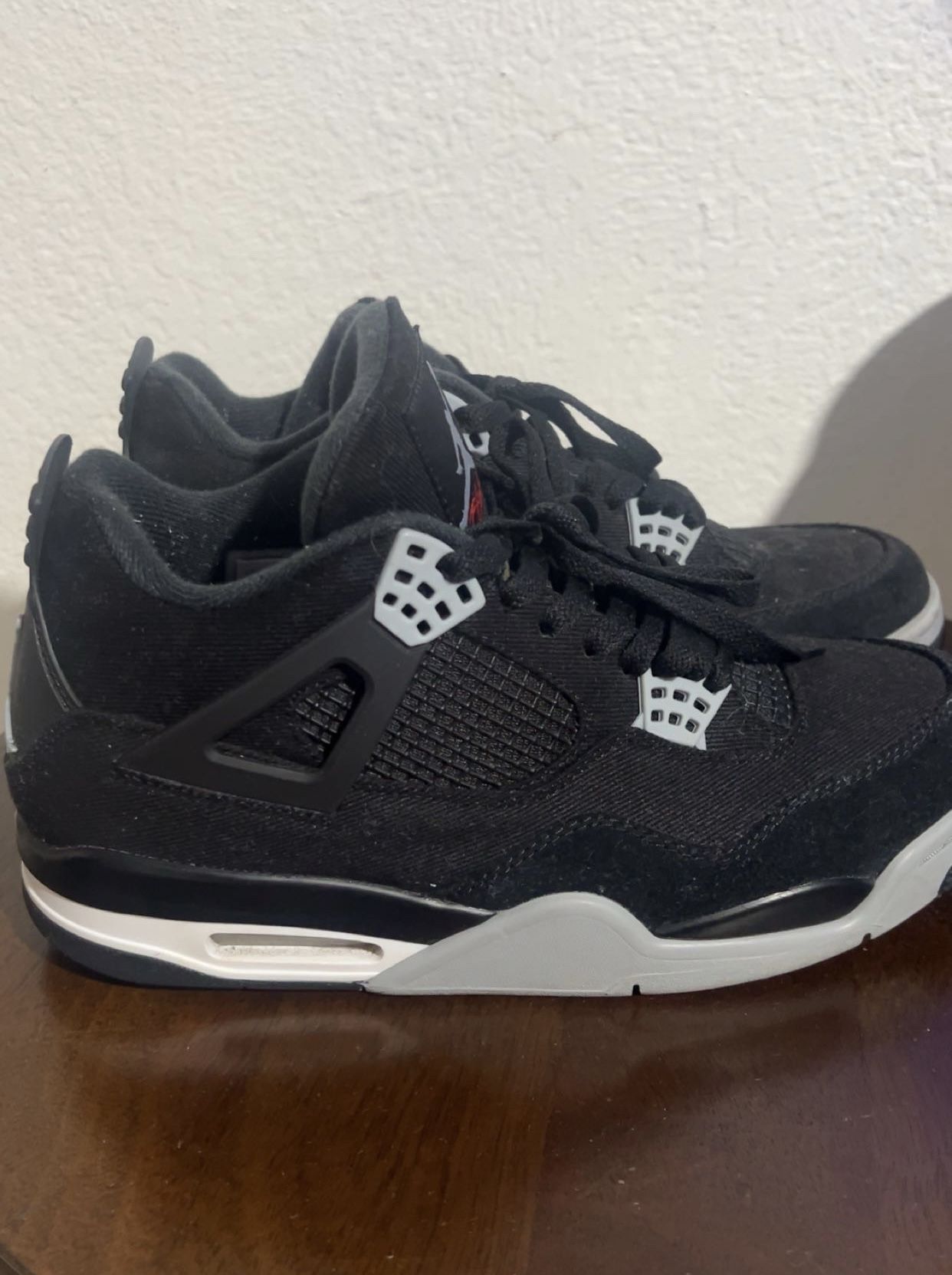 TEXT ME OFFERS Jordan 4s Black Canvas - READ DESCRIPTION!!