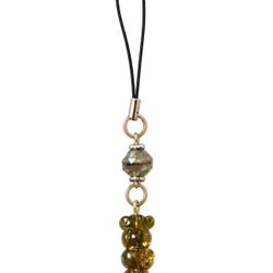 Olive Green Gummy Bear Phone Charm | Beaded Phone Strap 🧸