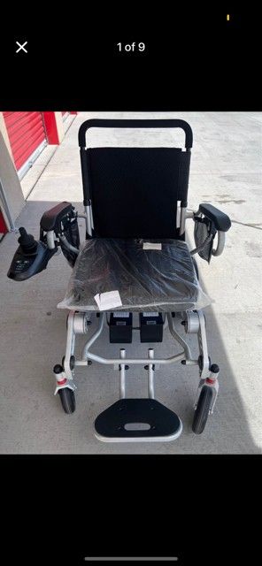 Power Electric Wheelchair Lightweight Foldable All Terrain Motorized Wheelchair for Seniors Compact Portable Airline Approved