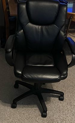 Black leather, Computer chair  $60 OBO