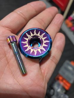Bike Stem cap and bolt oil slick