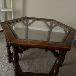 Glass Topped Coffee Table