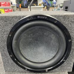 12 inch Sony subwoofer with box (1355)