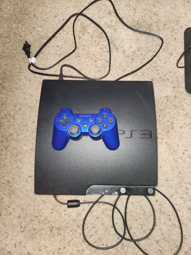 PS3 And Controller With Bluetooth Mini Headset Bundle