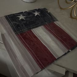 2x3 American Flag Outdoor Heavy Duty, 100% Made in USA, US Flag 2x3 ft, USA Flag with Embroidered Stars and Sewn Stripes Brass Grommets 