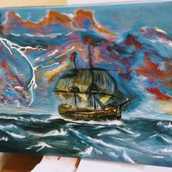 27x15 Acrylic Canvas Art Painting Wall Decor Painting 