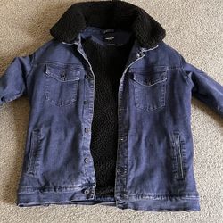 Kenneth Cole navy and black denim jacket #vintage #nyc