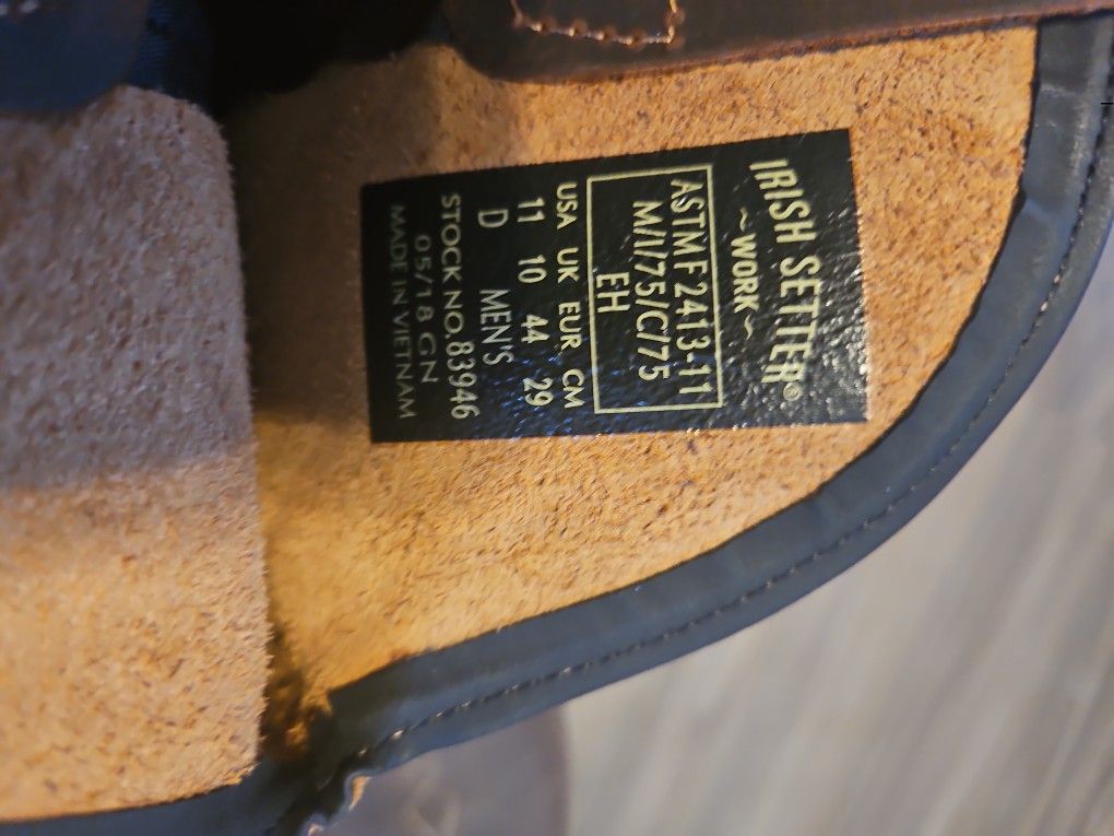 RED WING Irish Setter Boots STEEL Toe