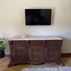Custom Design Solid Wood Credenza Buffet