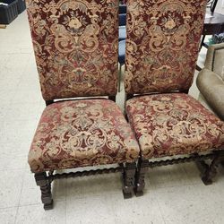 Oversized Tall King SIzed Chairs  (Set Of Two)