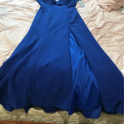 Royal Blue Beautiful Dress Median Size