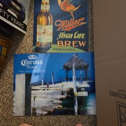 2 Metal Signs