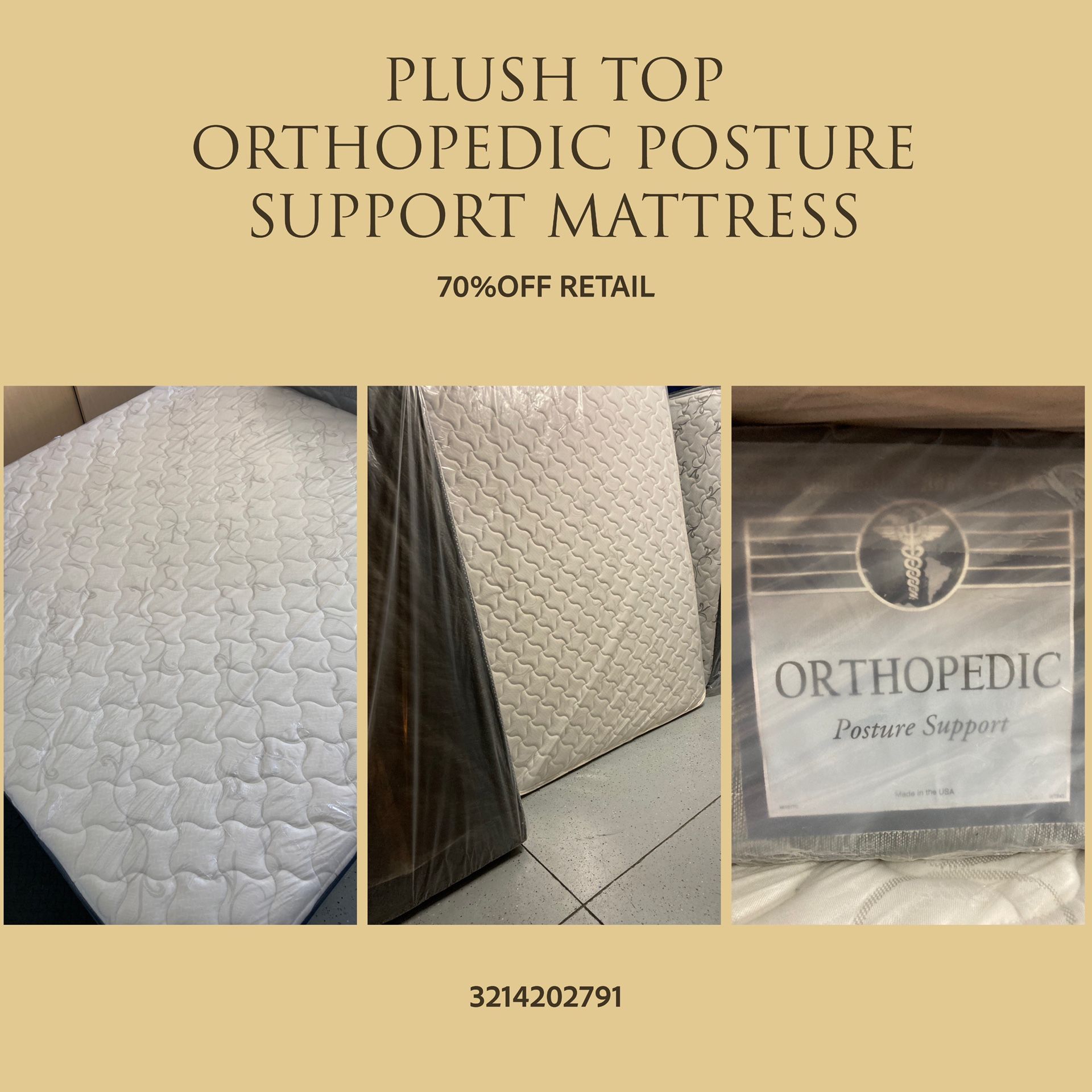 PLUSH TOP MATTRESS STARTING AT $150 WITH FREE BOX SPRING BEST PRICE IN TOWN WHOLESALE PRICE 