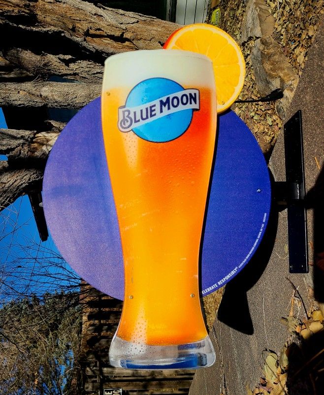 BLUE MOON Double-sided LED Beer Sign