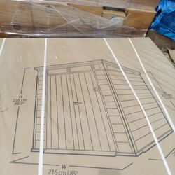 Keter 7×7 ft Cortina Premium Modern Outdoor Storage Shed $1,100