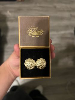 XL nugget earrings 10k