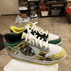 New Nike Dunk Low Premium X DOAF X Oregon Ducks “away” PE M13